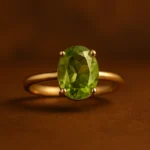 Peridot Ring for Energy & Renewal – Vibrant Green Stone in Modern Gold Design