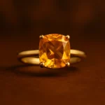 Citrine Ring for Joy & Prosperity – Radiant Yellow Gem in a Gleaming Gold Wrap